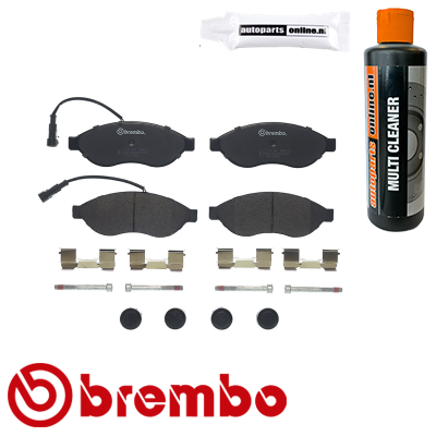 Remblokken voorzijde Brembo premium voor Citroen Jumper Bestelwagen 3.0 Hdi 155