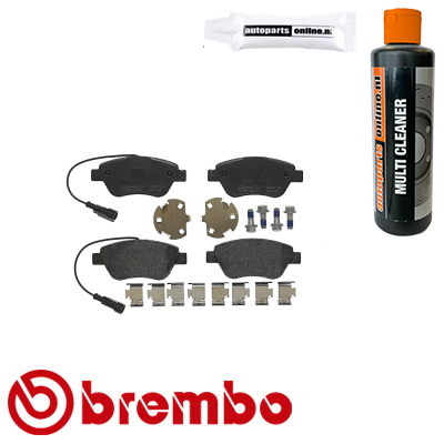 Remblokken voorzijde Brembo premium voor Citroen Nemo Stationwagen 1.3 Hdi 75