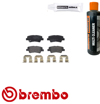 Remblokken achterzijde Brembo premium voor Kia Sportage 2.0 Crdi