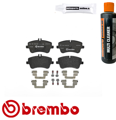 Remblokken voorzijde Brembo premium voor Mercedes-benz C-klasse (w203) C 200 Kompressor (203.042)
