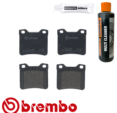 Remblokken achterzijde Brembo premium voor Peugeot 406 Break 2.2 Hdi