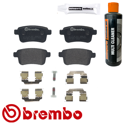 Remblokken achterzijde Brembo premium voor Renault Kangoo / Grand Kangoo 1.5 Dci 