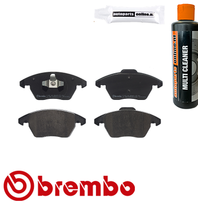 Remblokkenset voorzijde Brembo premium voor Seat Ibiza type 4 Sportcoupe 1.4 Tdi
