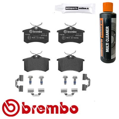 Remblokken achterzijde Brembo premium voor Skoda Roomster 1.2