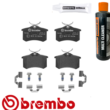 Remblokken achterzijde Brembo premium voor Skoda Roomster 1.2