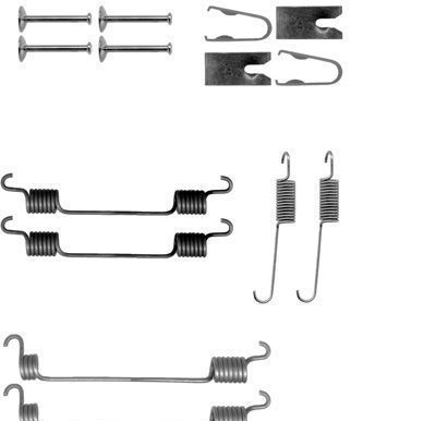 Toyota Corolla Liftback 1.6 (zze112_) Remschoen -montageset achterzijde