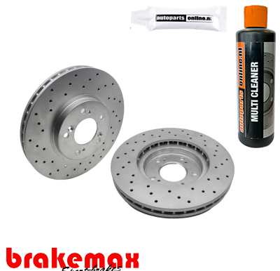 Set (2x) remschijven voorzijde Brakemax Sport voor Alfa Romeo Gtv 2.0 V6 Turbo 