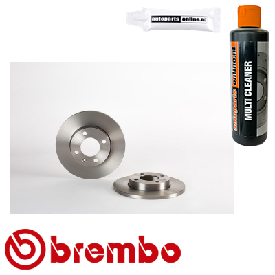 Set (2x) Remschijven voorzijde Brembo premium voor Audi Coupe 1.9