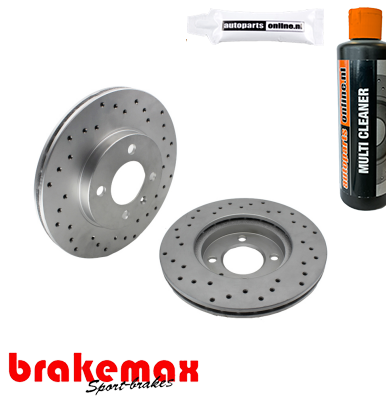 Set (2x) remschijven voorzijde Brakemax Sport voor Citroen Xantia Break 3.0 V6