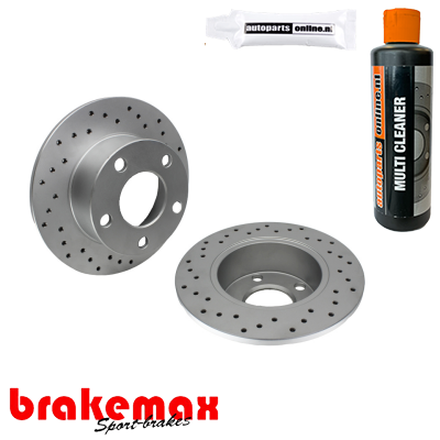 Set (2x) remschijven voorzijde Brakemax Sport voor Fiat Ducato Open Laadbak/ Chassis 1.9 D