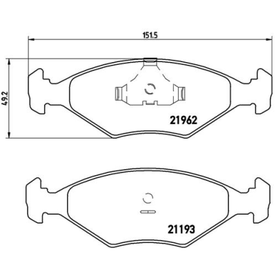 Fiat Fiorino Bestelwagen 70 I.e. 1.4 Remblokken voorzijde Brembo premium