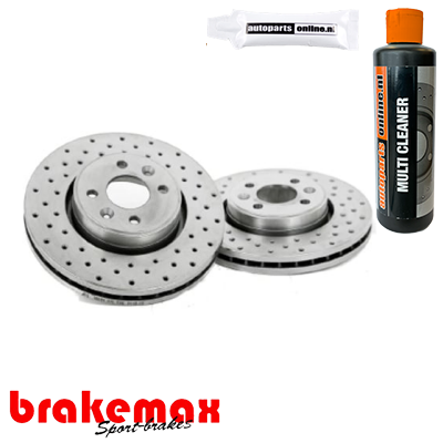 Set (2x) remschijven voorzijde Brakemax Sport voor Mercedes-benz Glc (x253) 220 D 4-matic (253.905)