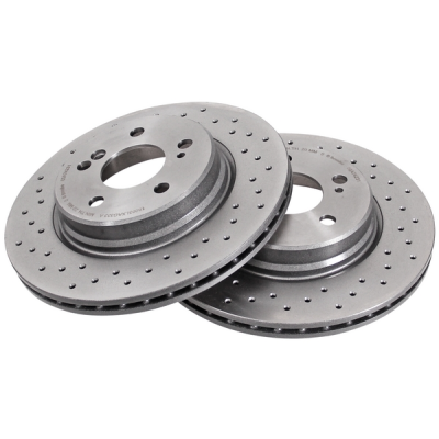 Mercedes-benz Sl (r129) 500 (129.068) Set (2x) Remschijven achterzijde Brembo premium