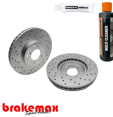 Set (2x) remschijven voorzijde Brakemax Sport voor Mercedes-benz Sprinter 3-t Bus (903) 313 Cdi