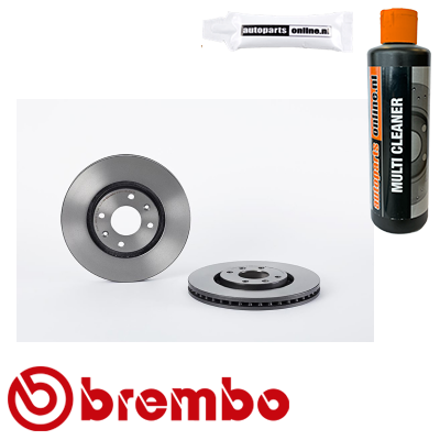 Set (2x) Remschijven voorzijde Brembo premium voor Peugeot 307 2.0