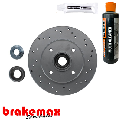 Set (2x) remschijven achterzijde Brakemax Sport voor Peugeot 307 Break 1.6 Bioflex