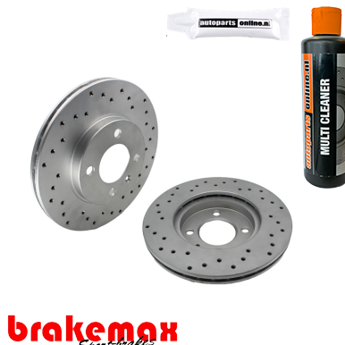 Set (2x) remschijven voorzijde Brakemax Sport voor Peugeot 406 Break 2.0 Turbo