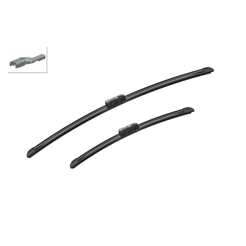 Ruitenwisser Aan de bestuurderszijde, Voor - Flat blade wisserblad