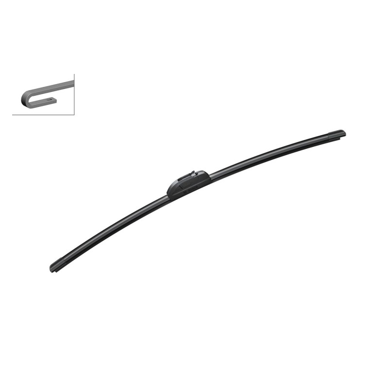 Ruitenwisser Aan de bestuurderszijde, Aan passagierszijde, Voor - Flat blade wisserblad
