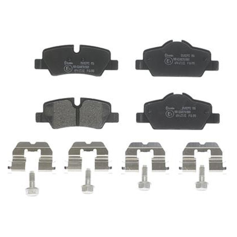 Remblokkenset Achteras Brembo premium