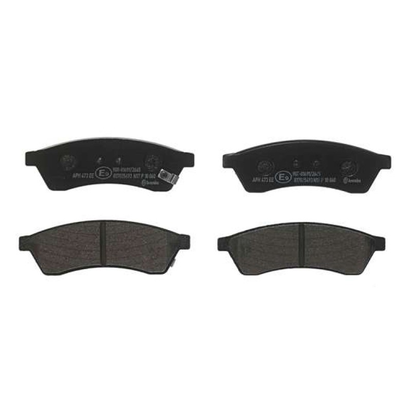 Remblokkenset Achteras Brembo premium