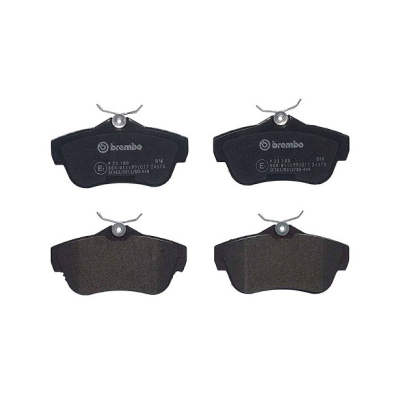 Remblokkenset Achteras Brembo premium
