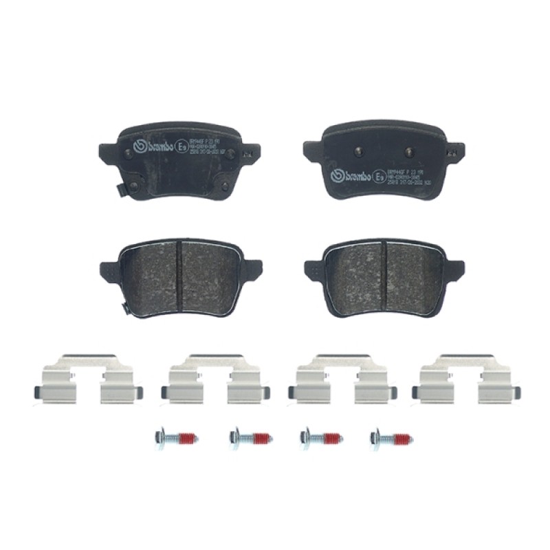Remblokkenset Achteras Brembo premium