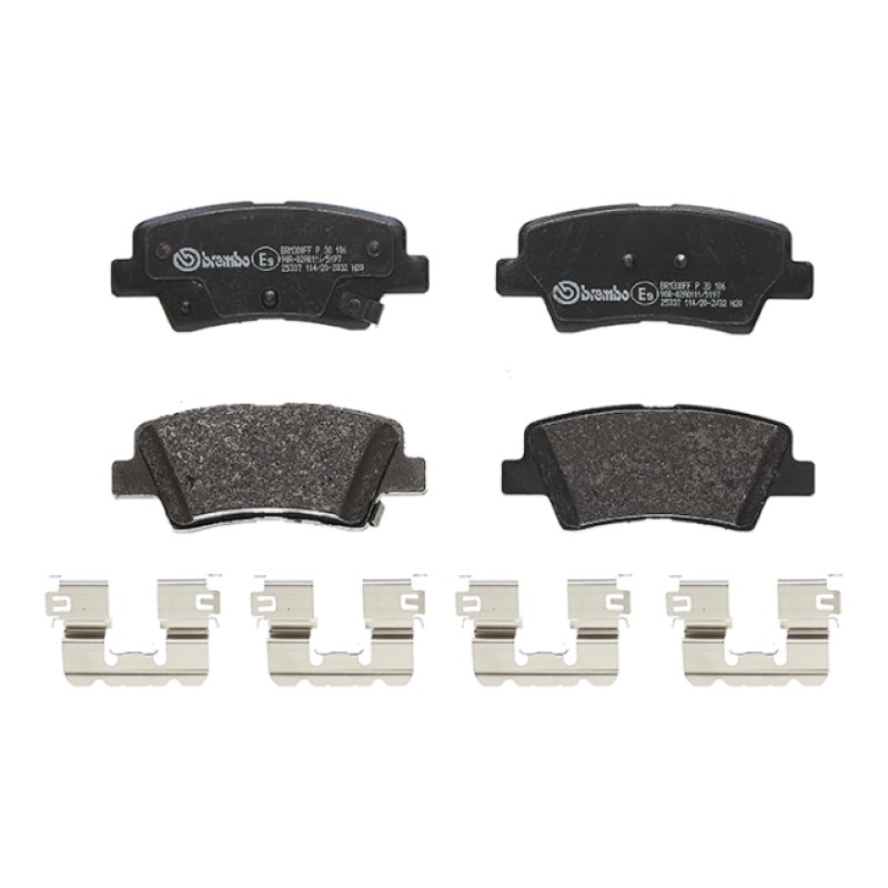 Remblokkenset Achteras Brembo premium