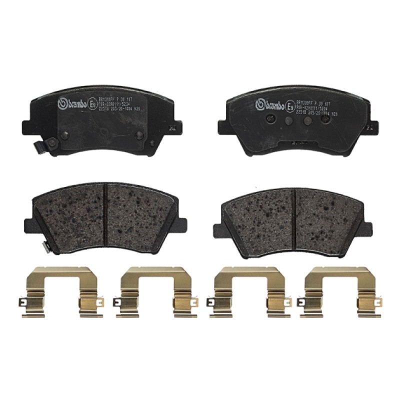 Remblokkenset Vooras Brembo premium
