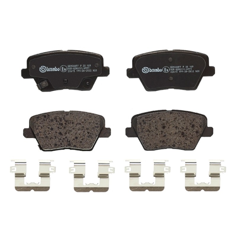 Remblokkenset Achteras Brembo premium
