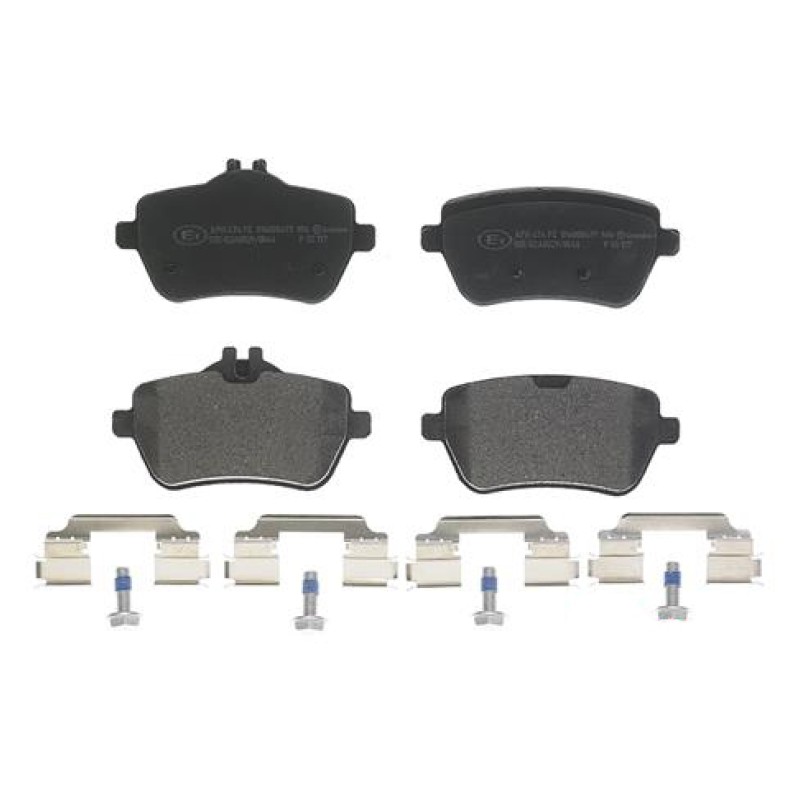 Remblokkenset Achteras Brembo premium
