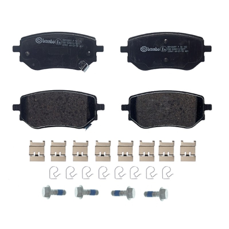 Remblokkenset Achteras Brembo premium