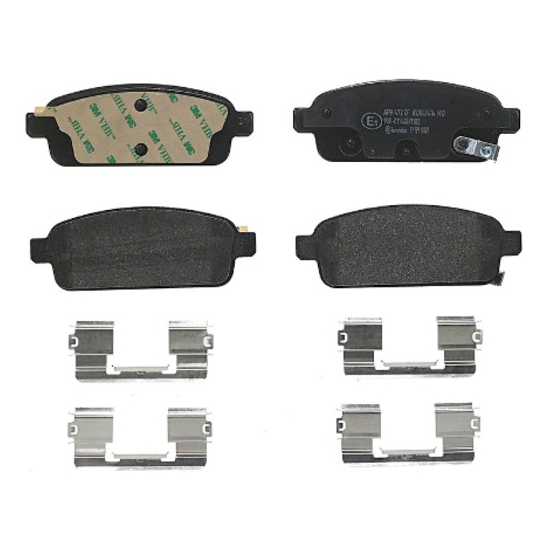 Remblokkenset Achteras Brembo premium