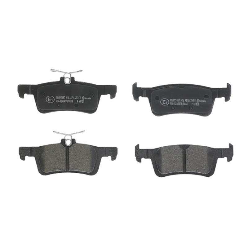 Remblokkenset Achteras Brembo premium
