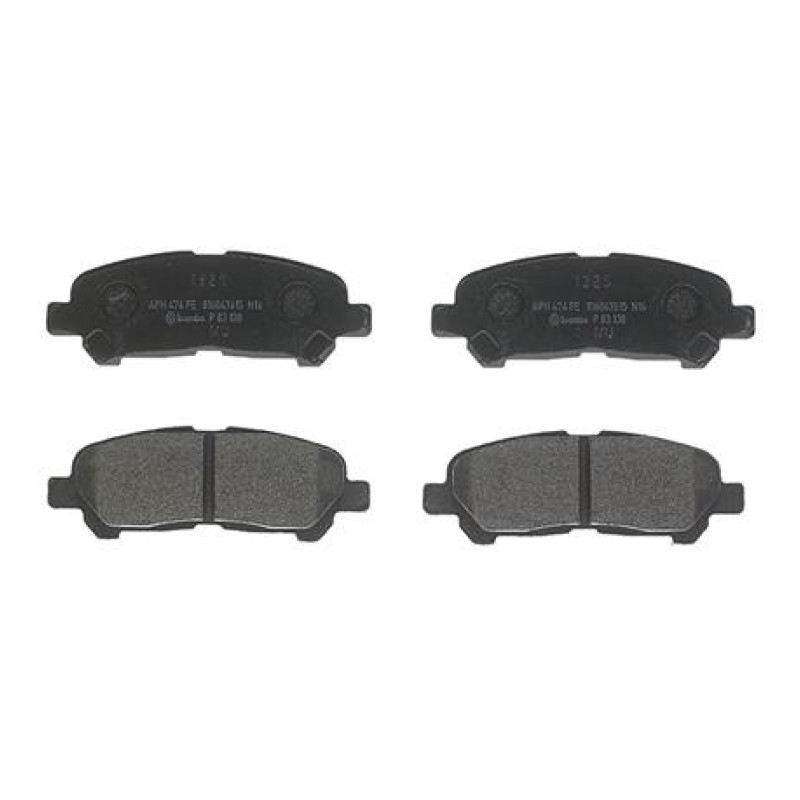 Remblokkenset Achteras Brembo premium