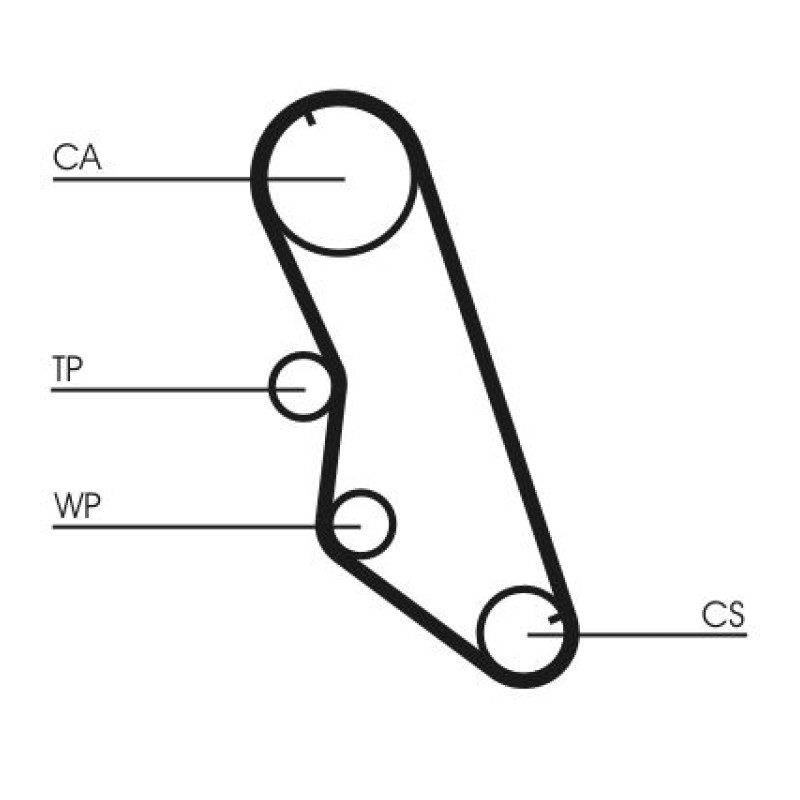 Waterpomp + distributieriem set