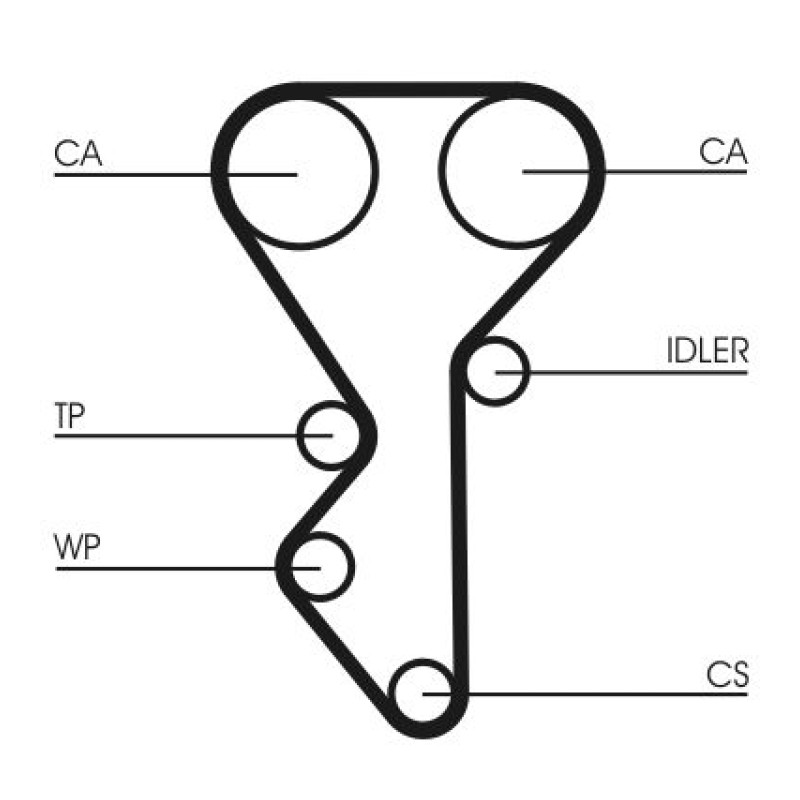 Waterpomp + distributieriem set