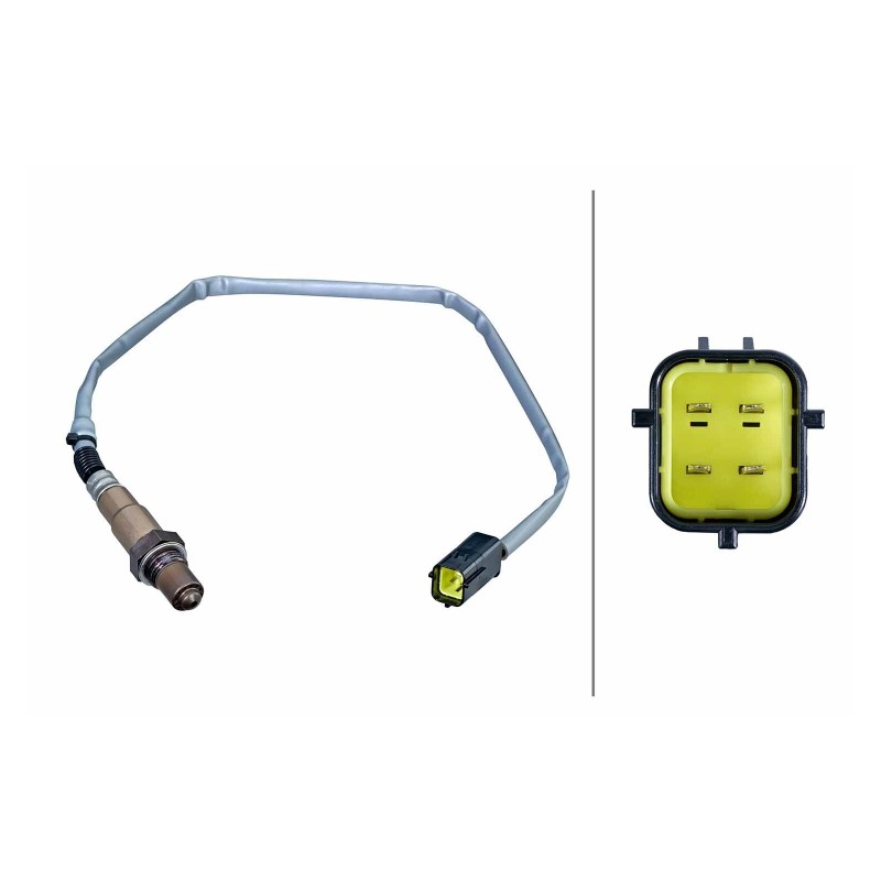 Lambdasonde Links, Na katalysator, Voor, rechts