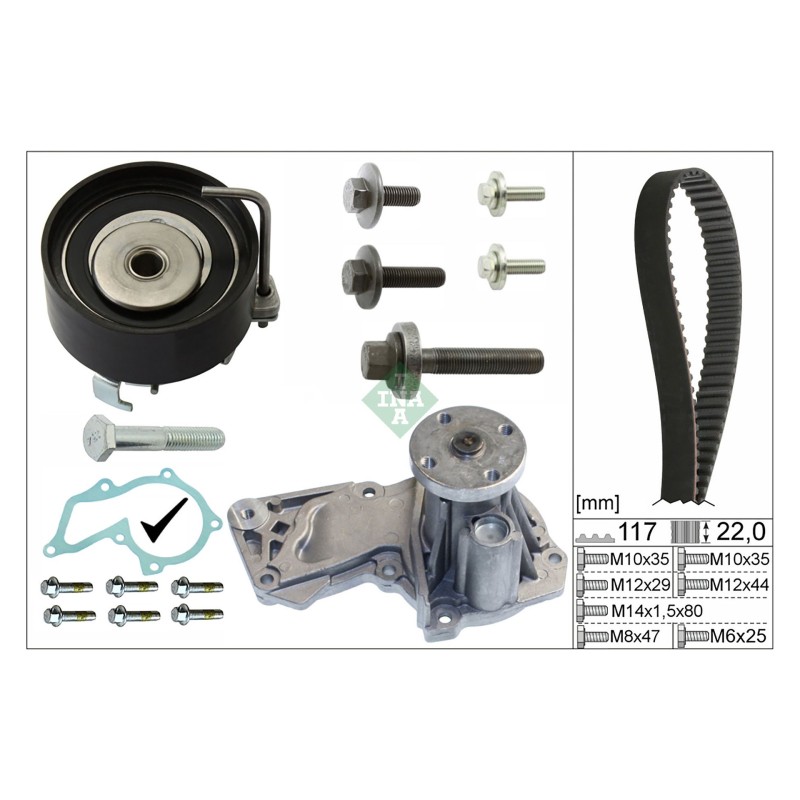 Waterpomp + distributieriem set