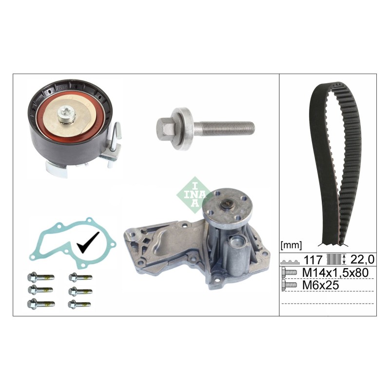 Waterpomp + distributieriem set