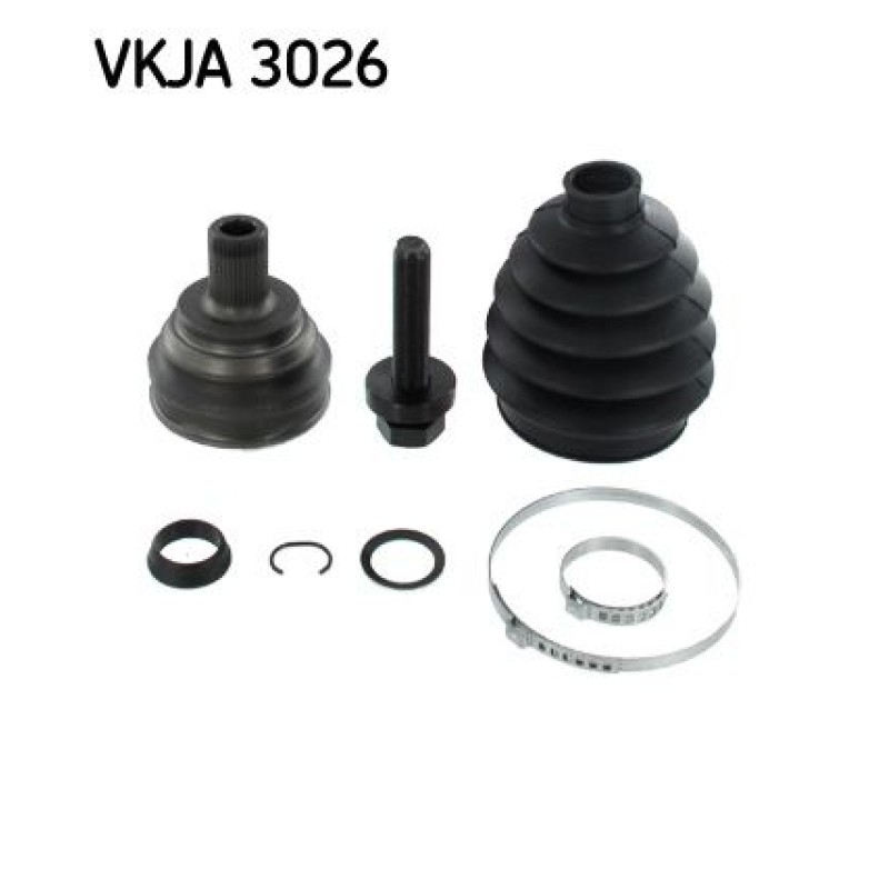 Homokineet reparatie set, aandrijfas Vooras, Wielzijde