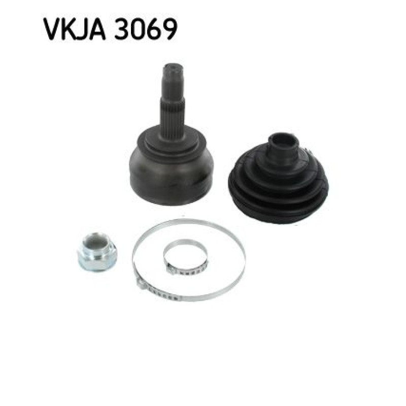 Homokineet reparatie set, aandrijfas Vooras, Wielzijde