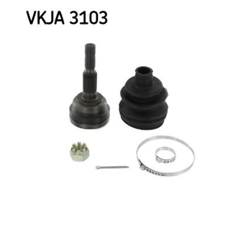 Homokineet reparatie set, aandrijfas Vooras, Wielzijde