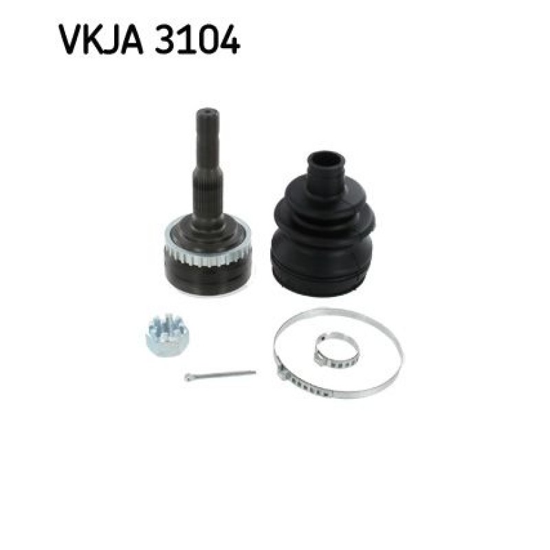 Homokineet reparatie set, aandrijfas Vooras, Wielzijde