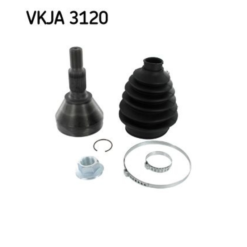 Homokineet reparatie set, aandrijfas Vooras, Wielzijde