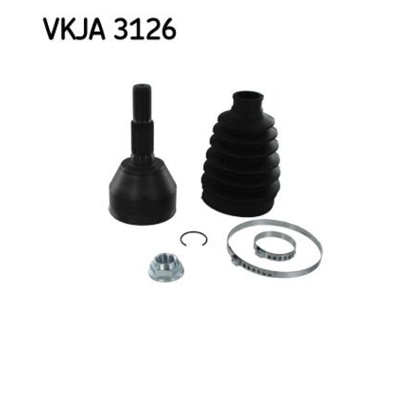Homokineet reparatie set, aandrijfas Vooras, Wielzijde