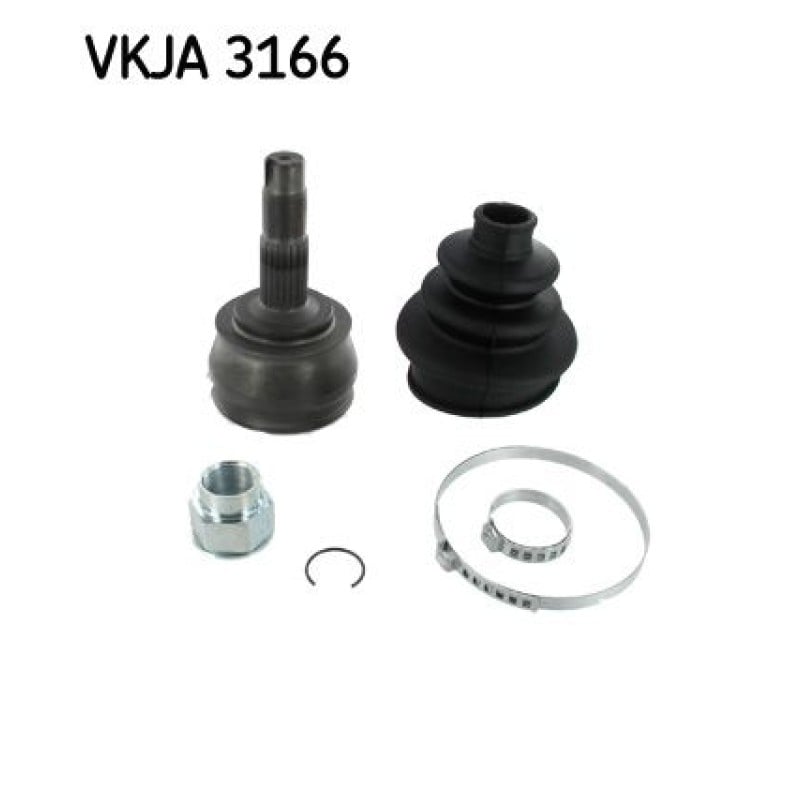 Homokineet reparatie set, aandrijfas Vooras, Wielzijde