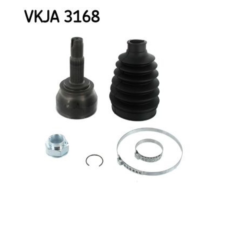Homokineet reparatie set, aandrijfas Vooras, Wielzijde