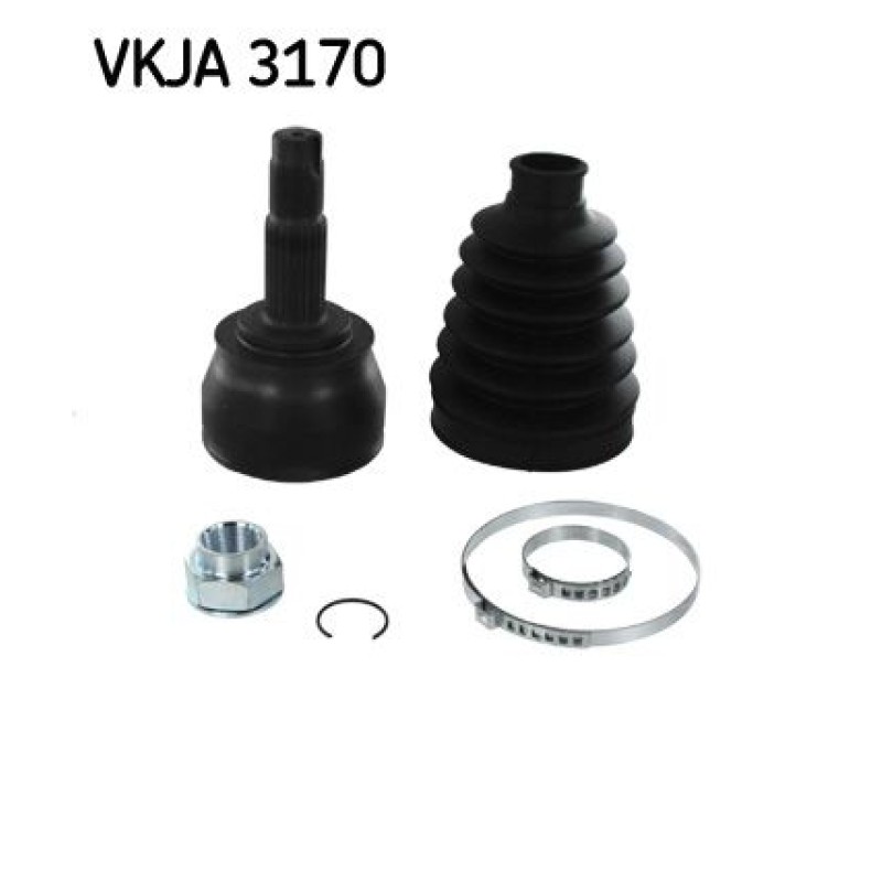 Homokineet reparatie set, aandrijfas Vooras, Wielzijde