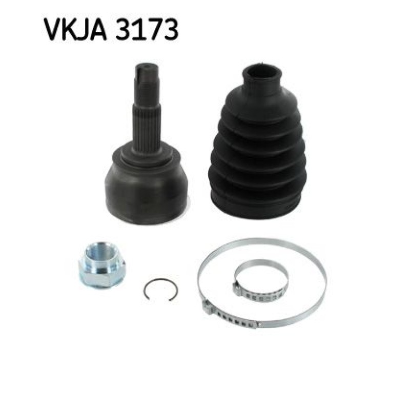 Homokineet reparatie set, aandrijfas Vooras, Wielzijde